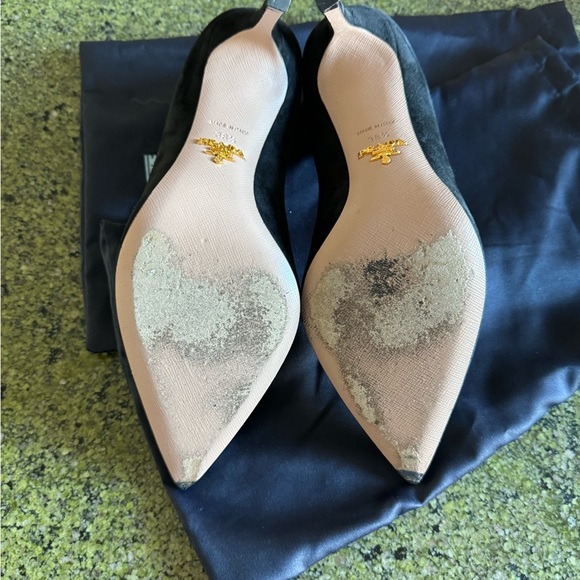 Prada Calzature Donna Heel - Black Suede - Picture 8 of 11